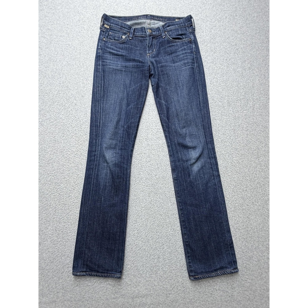 Citizens Of Humanity Jeans Womens 26 Blue Low Rise Straight Leg Stretch Denim